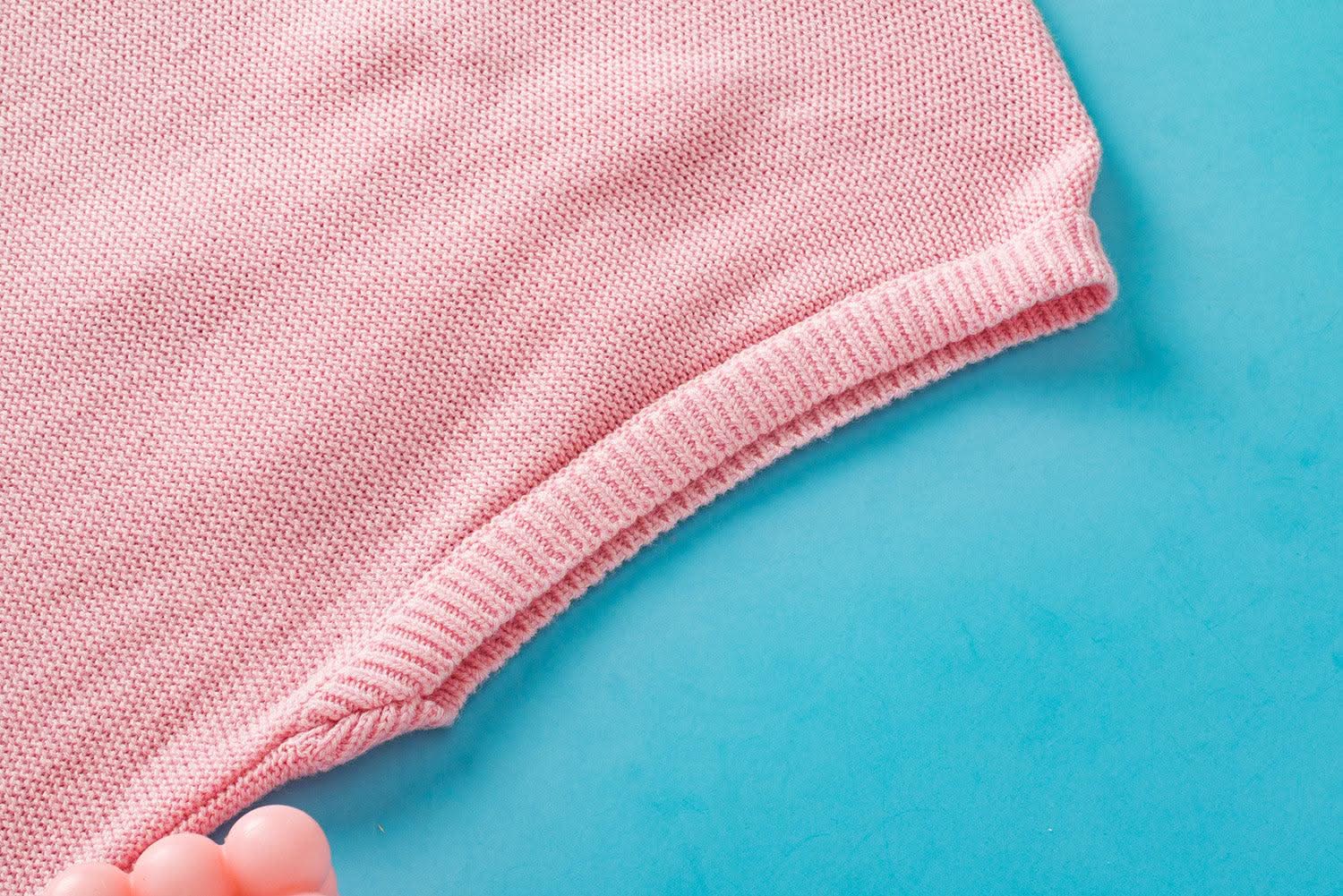 Pink Multi Crochet Flower Knit Short Sleeve Sweater Top - Love Salve